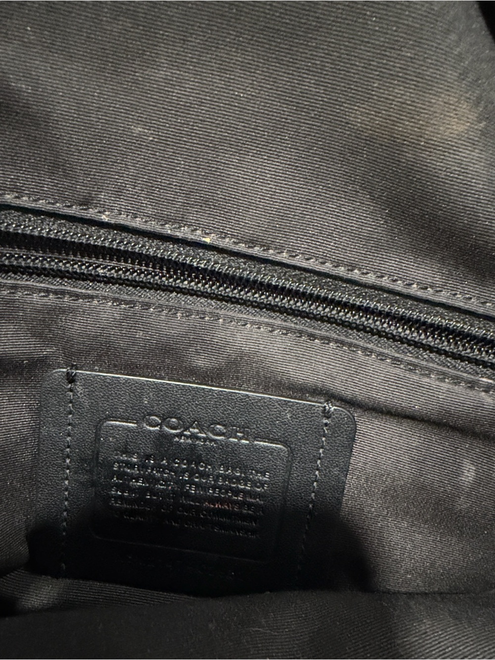 COACH Graham Pack Crossbody C2932 In Signature Canvas Leather Charcoal Black - Picture 6 of 14